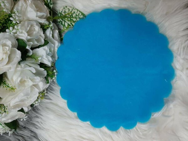 Tulle simple bleu turquois