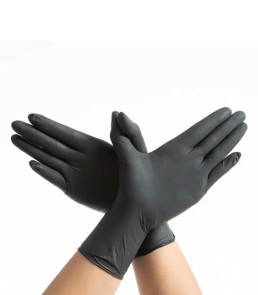 Gants noirs de cuisine