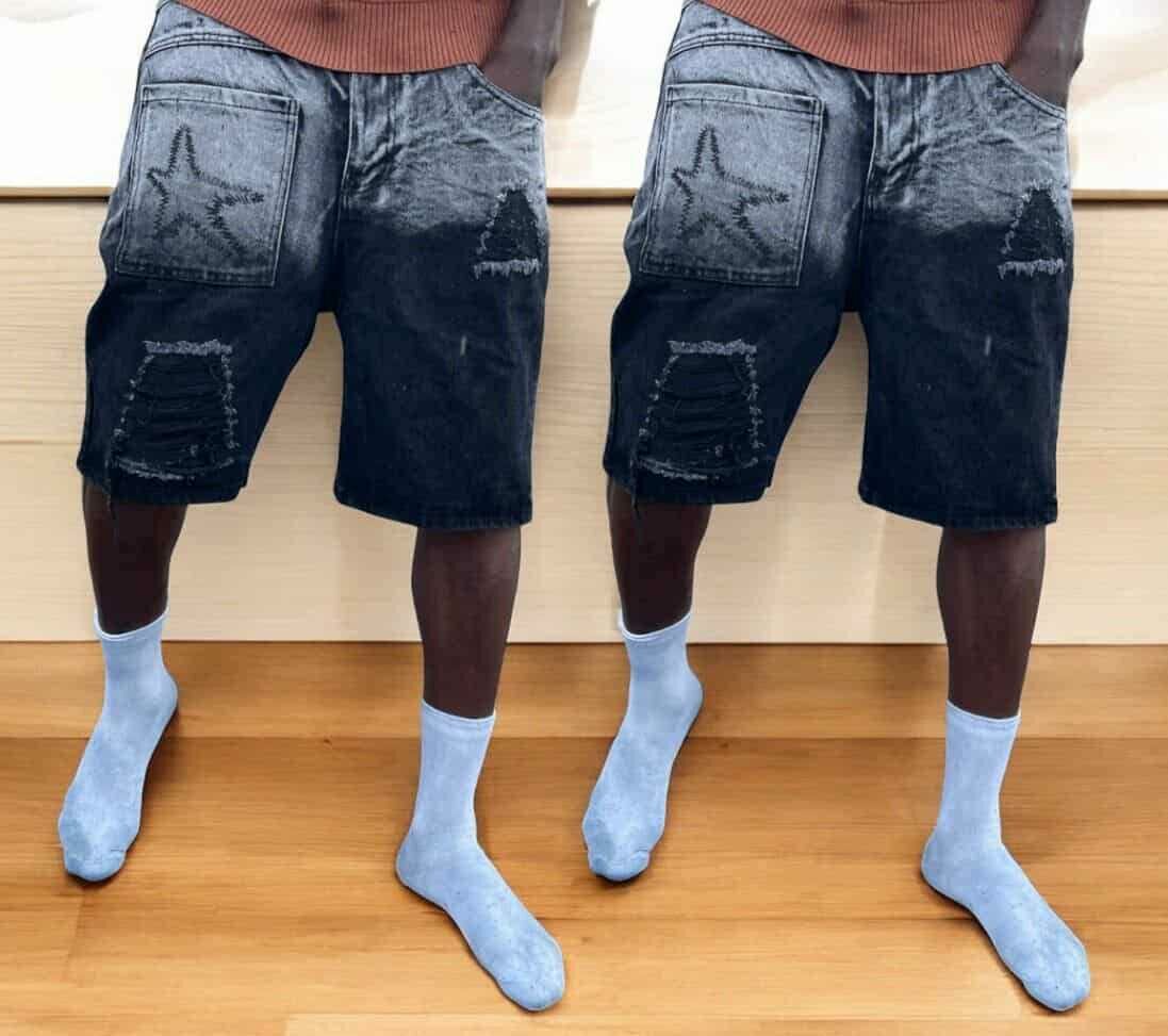 Shorts en jean décontractés homme