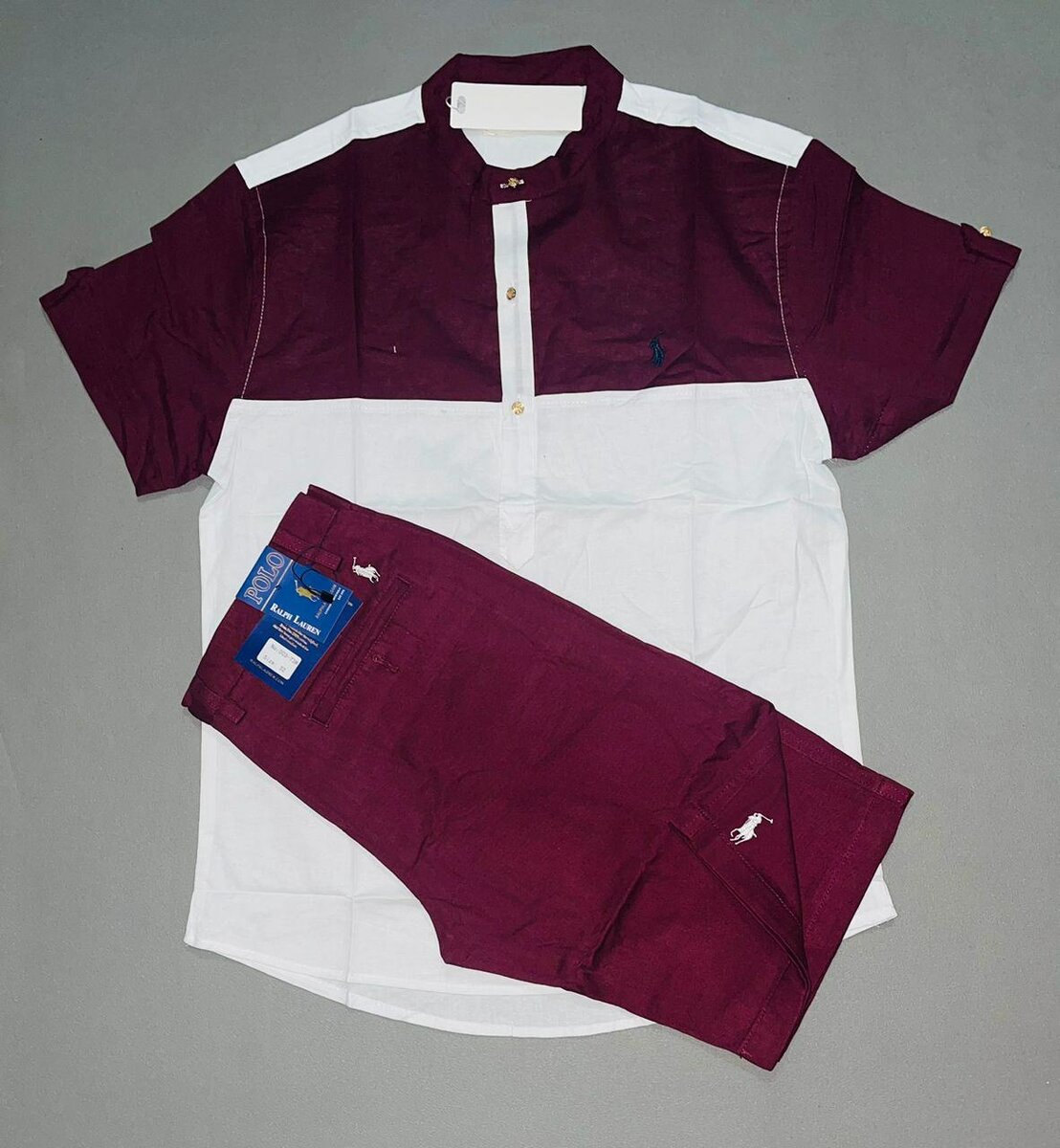 Chemise lin et culotte coton