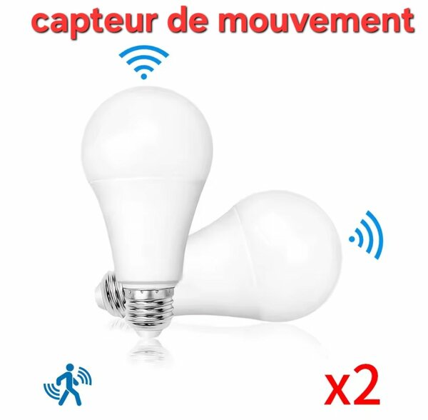 Ampoule LED Détecteur Mouvement