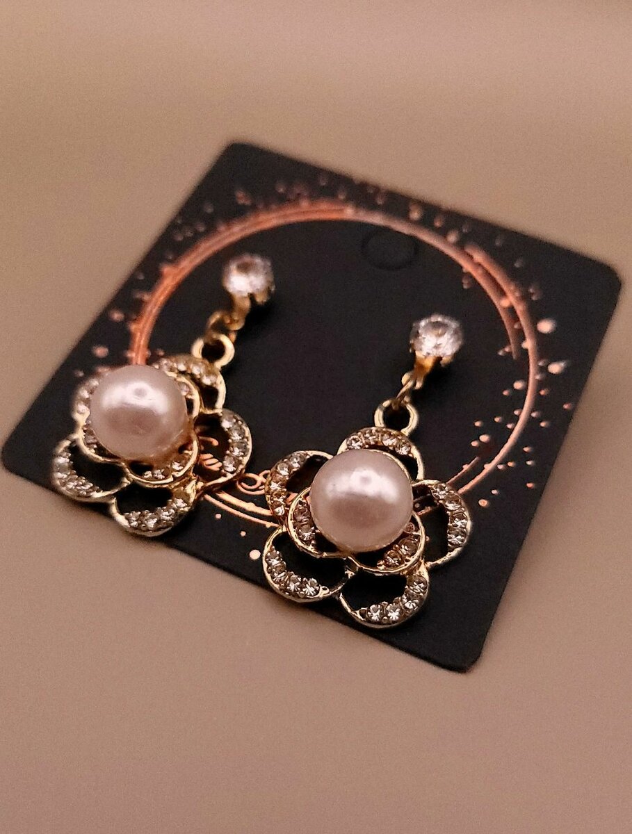 Pearl Golden  Earrings