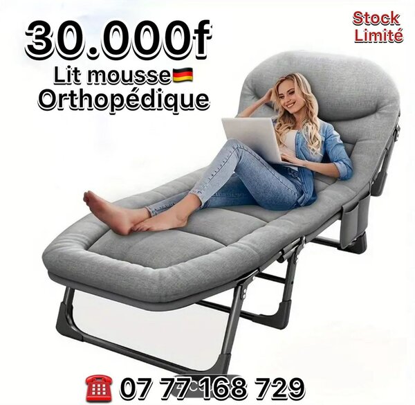 Lit Chaise Longue Orthopédique