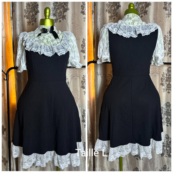 Robe vintage dentelle noire