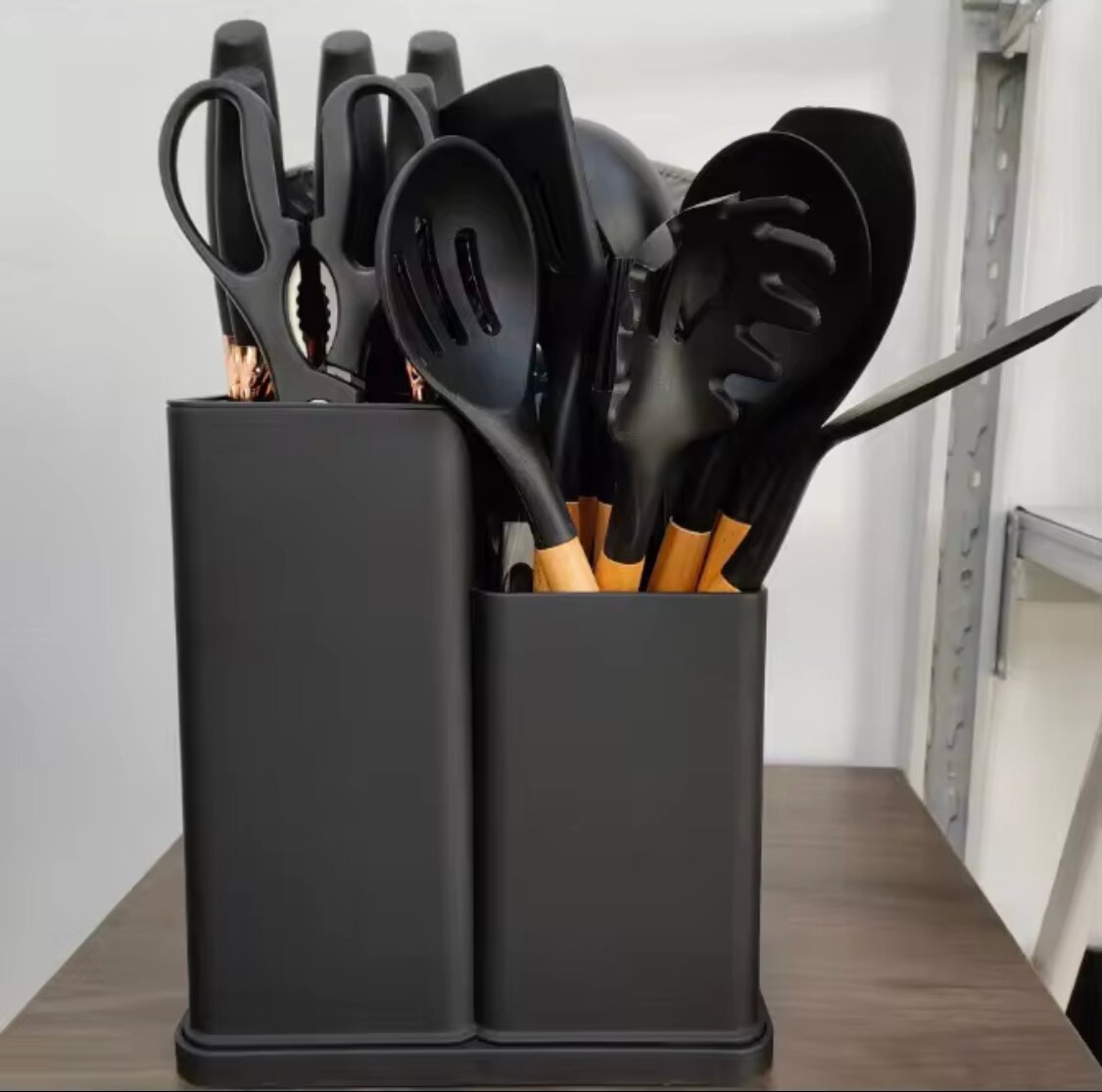 Ensemble d'ustensiles de cuisine en silicone