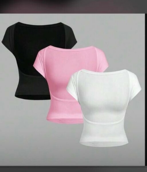 Top court à manches courtes