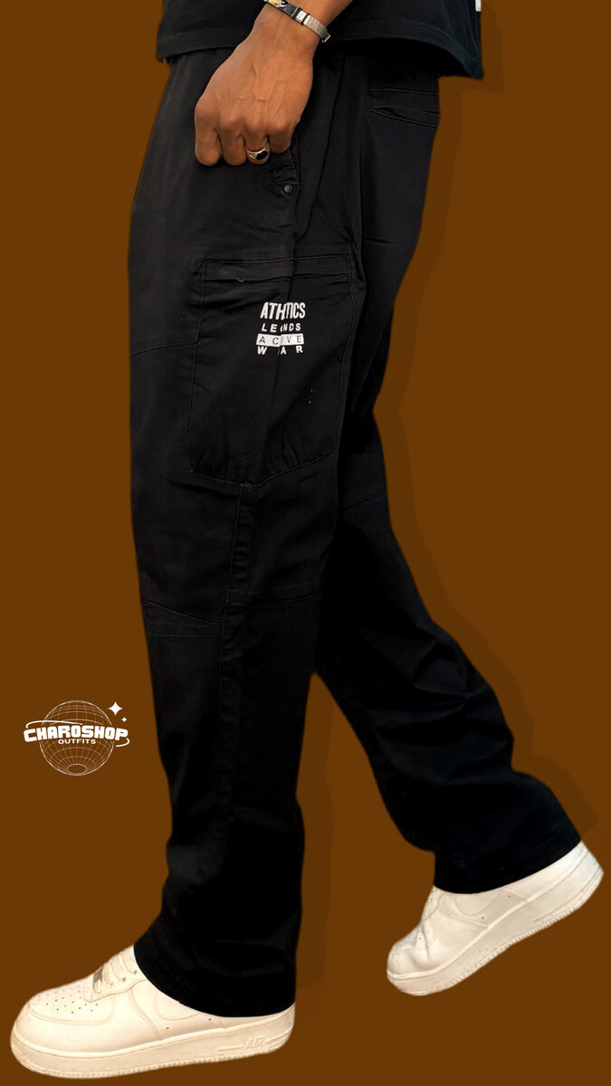 Cargo Pantalon Homme Noir