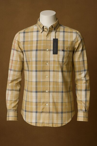 Chemise à carreaux pour homme