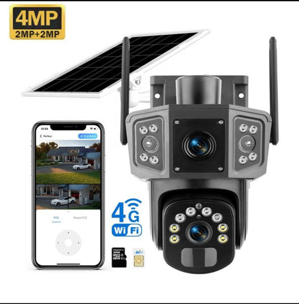Caméra de surveillance solaire 4MP WiFi
