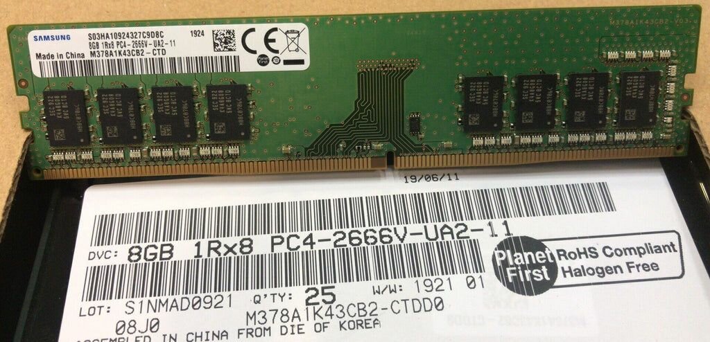 Samsung 8GB DDR4 RAM PC4-2666V