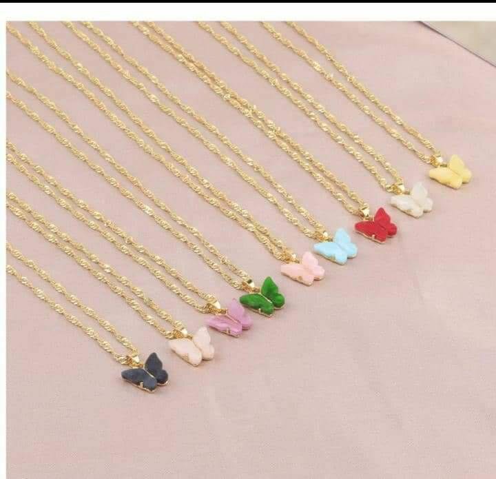 Butterfly necklaces