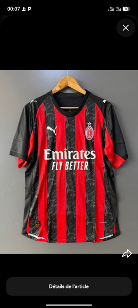 Maillot AC Milan Domicile