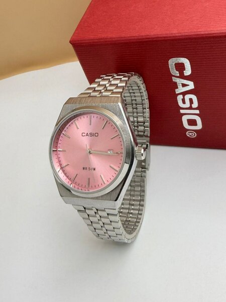 Montre Casio acier rose