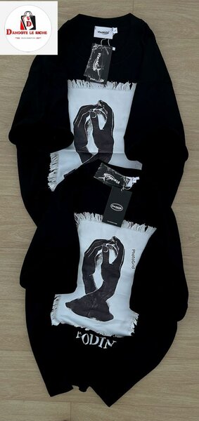 T-shirt artistique noir Rodin