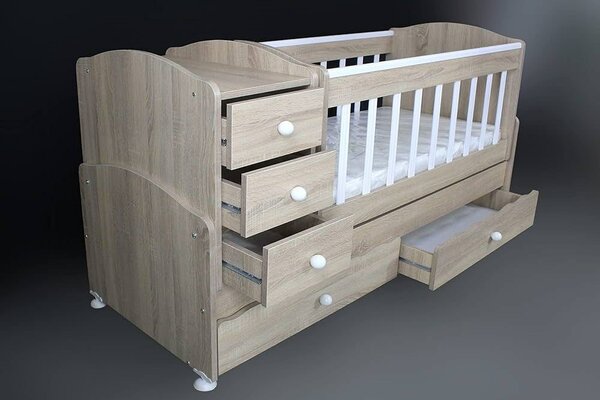 Lit bébé évolutif de 0-12 ans ( Importer )