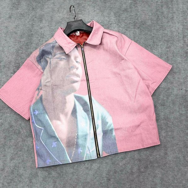 Chemise Zippée Imprimé Artistique