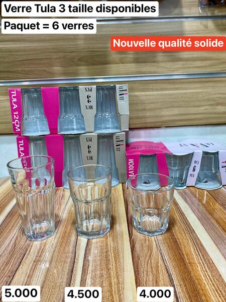 Verre a eau/cocktails/jus...