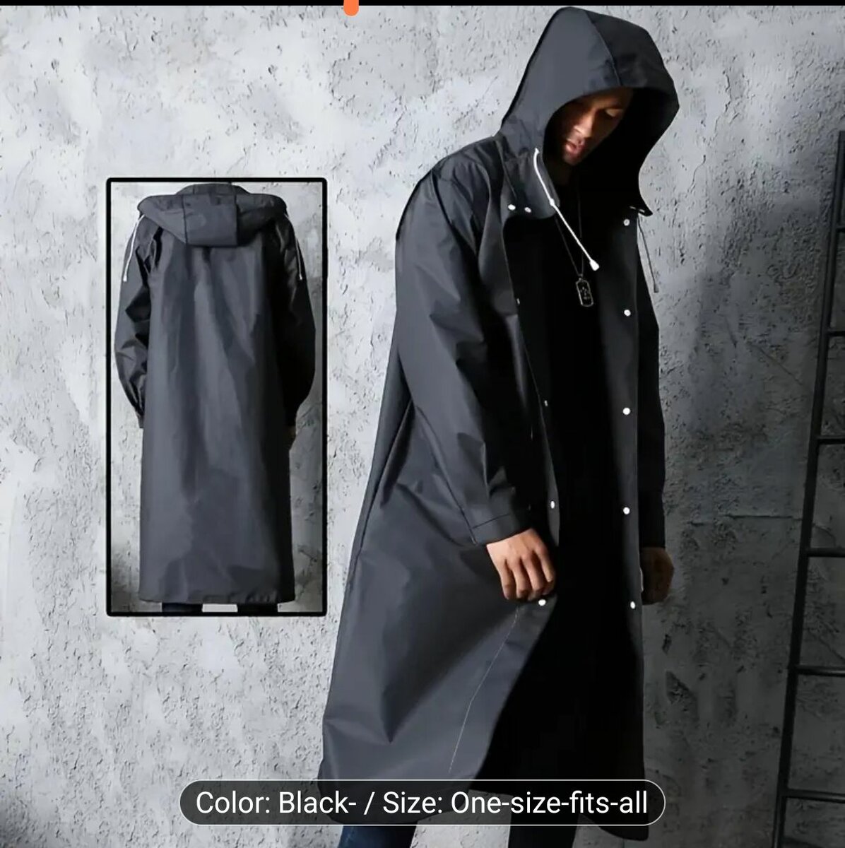 Imperméable veste taille uniqu