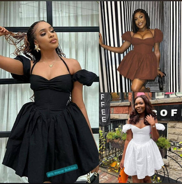 Robe Évasée Épaules Dénudées