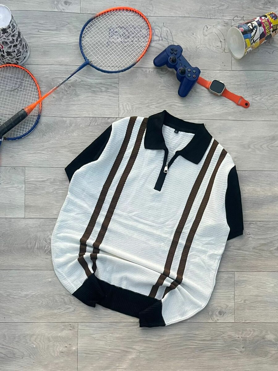 Polo rayé homme rétro