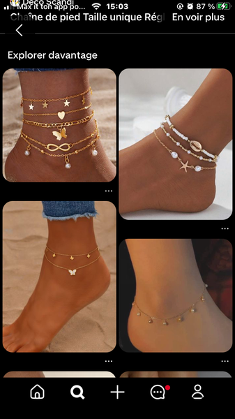 Chaîne de cheville réglable