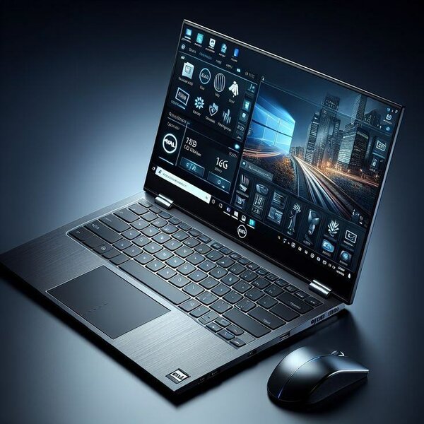 Ordinateur portable tactile double écran