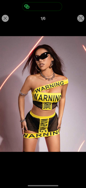 Ensemble sexy "Warning"