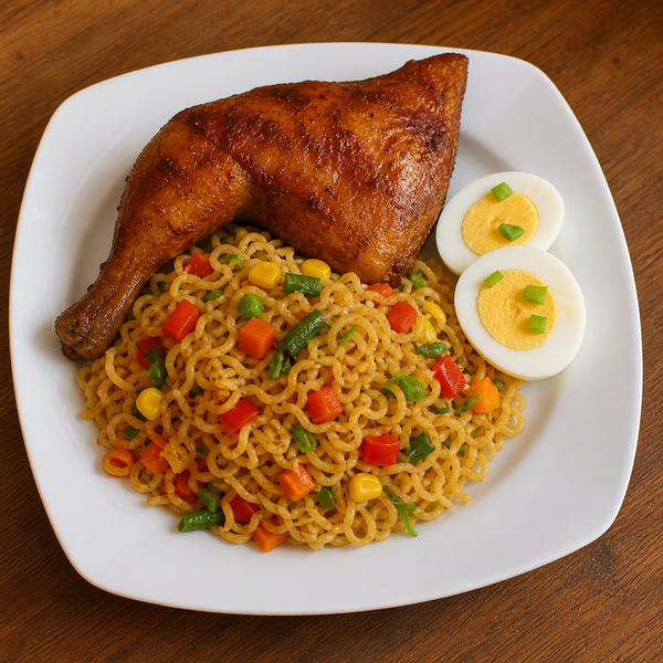 Gros bol de nouilles poulet