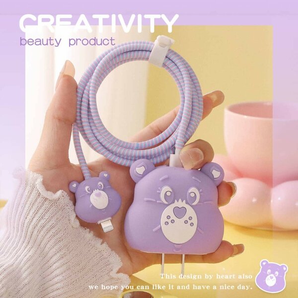 Protège chargeur Ours Violet