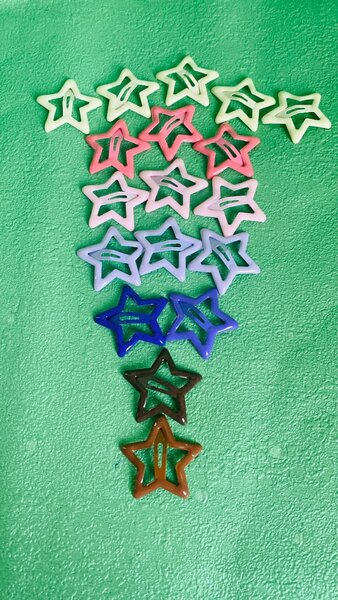 Star hair clips