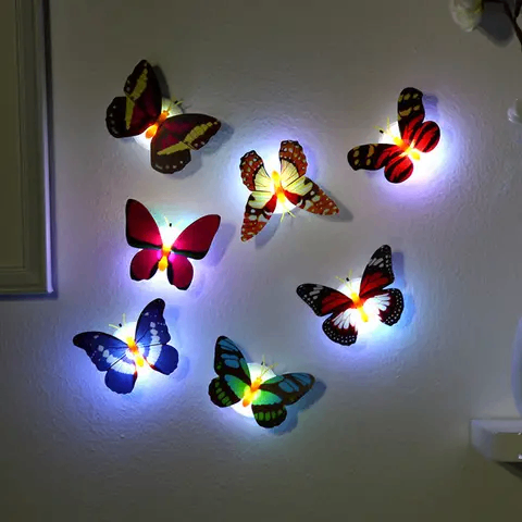 20 Papillons Lumineux