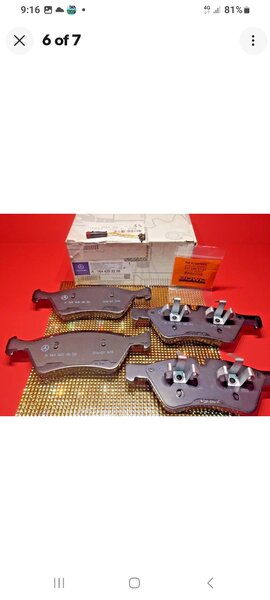 Ml350 front brake pads
