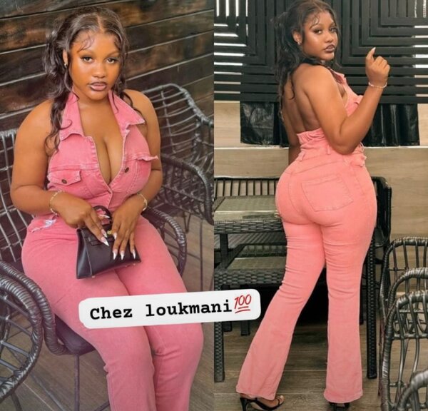 Combinaison pantalon rose femme