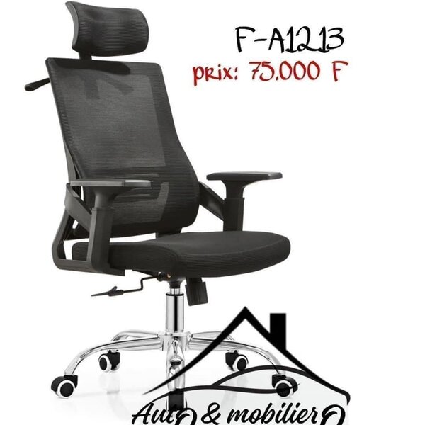 Chaise d'ordinateur noire