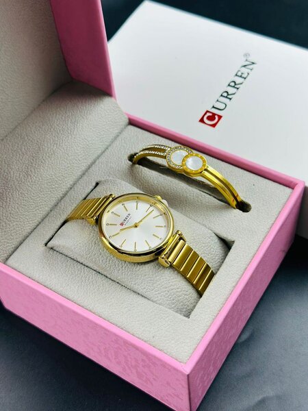 Montre CURREN avec bracelet en or