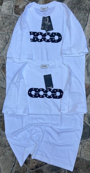 T-shirt blanc avec logo imprimé