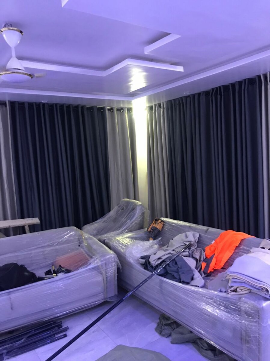 Automated curtains  and automated  blinds