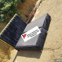 custom made bed with a high base