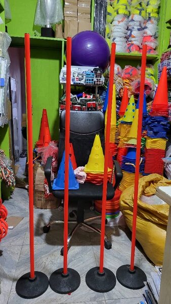 Lot de 5 bâtons de signalisation rétractables pour l'entraînement sportif