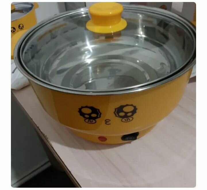 A mini electric cooker.
