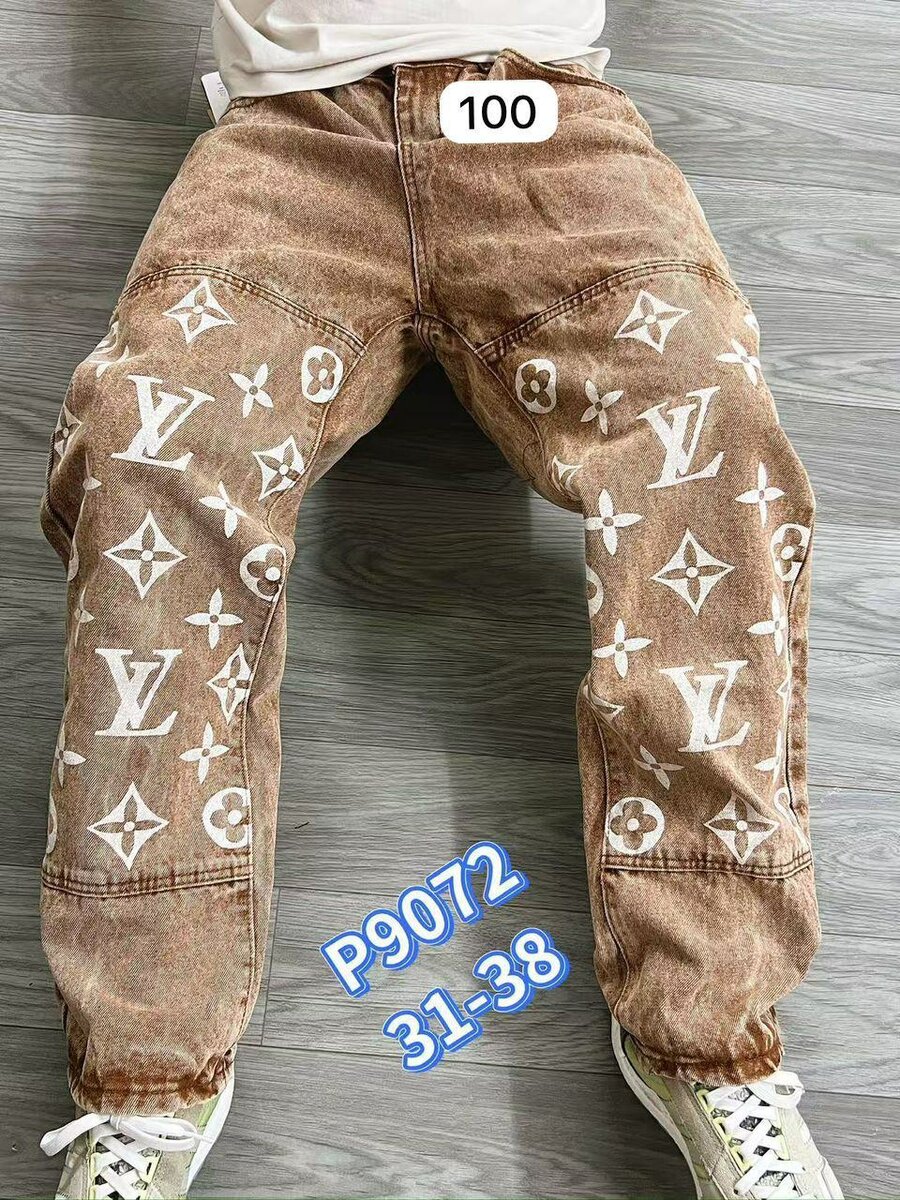 Jeans décontractés imprimés pour homme