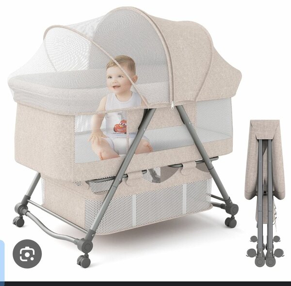 Portable Baby Cradle with Canopy