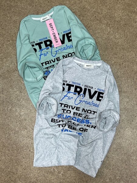 T-shirts décontractés avec slogan