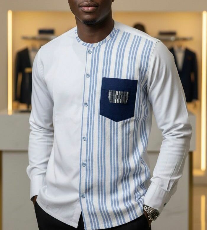 Chemise homme rayée élégante