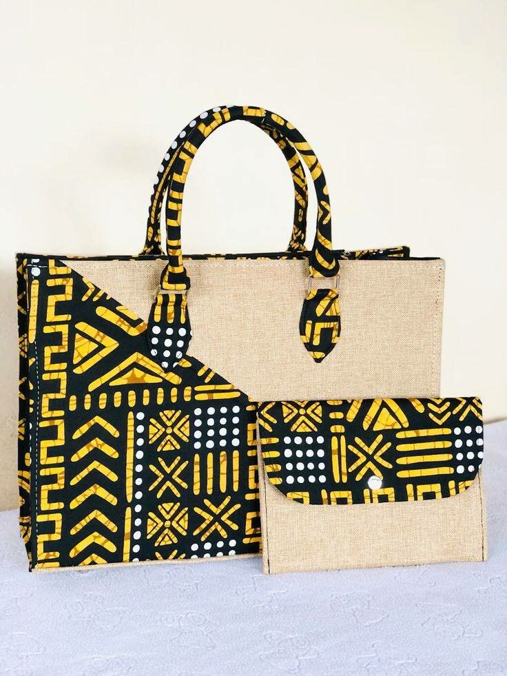 Sac en toile imprimé africain