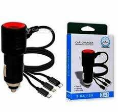 Chargeur voiture 3-en-1 rapide