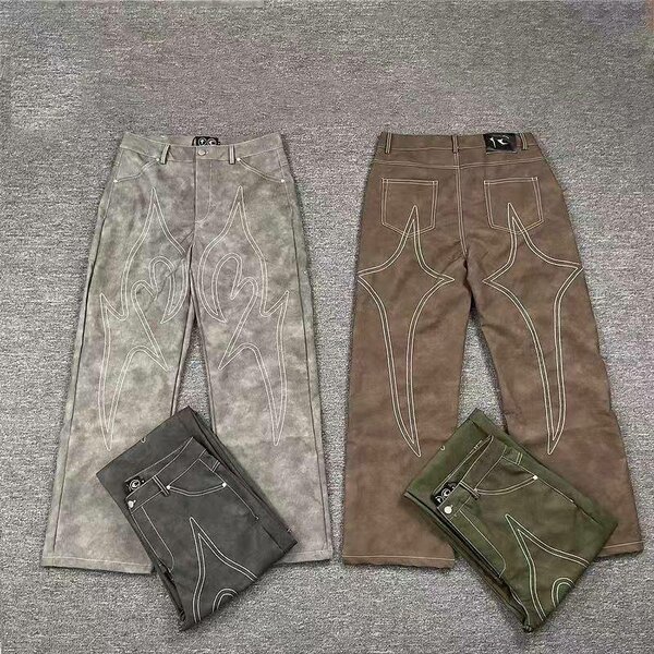 Pantalons vintage brodés