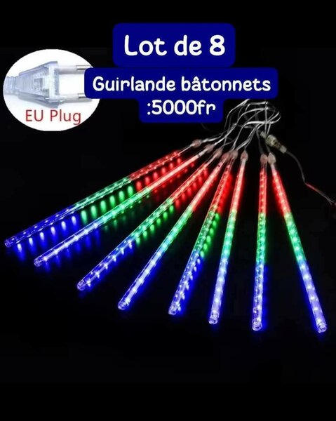Guirlande bâtonnets LED