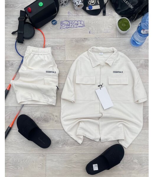 Ensemble de sport blanc premium