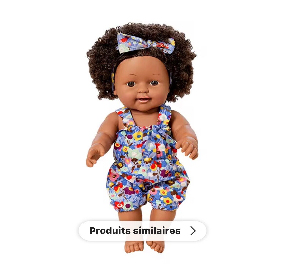 Poupée bébé en tissu coloré